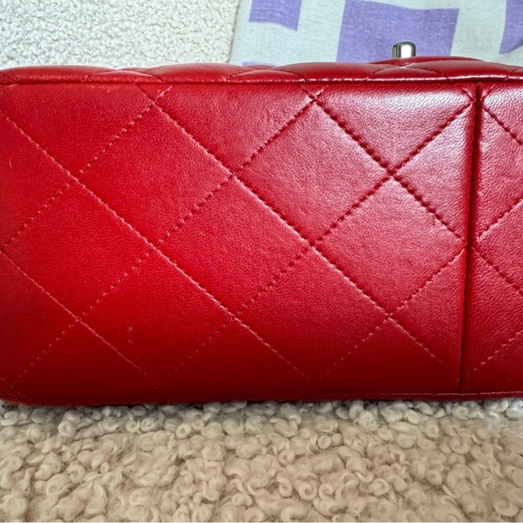 CHANEL LAMBSKIN DOUBLE FLAP JUMBO BAG EXCELLENT CONDITION - Picture 5 of 16